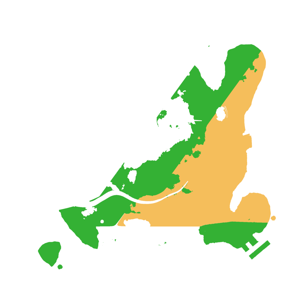 Biome Rust Map: Procedural Map, Size: 2500, Seed: 1970856307