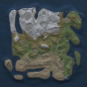 Thumbnail Rust Map: Procedural Map, Size: 3500, Seed: 657084383, 19 Monuments