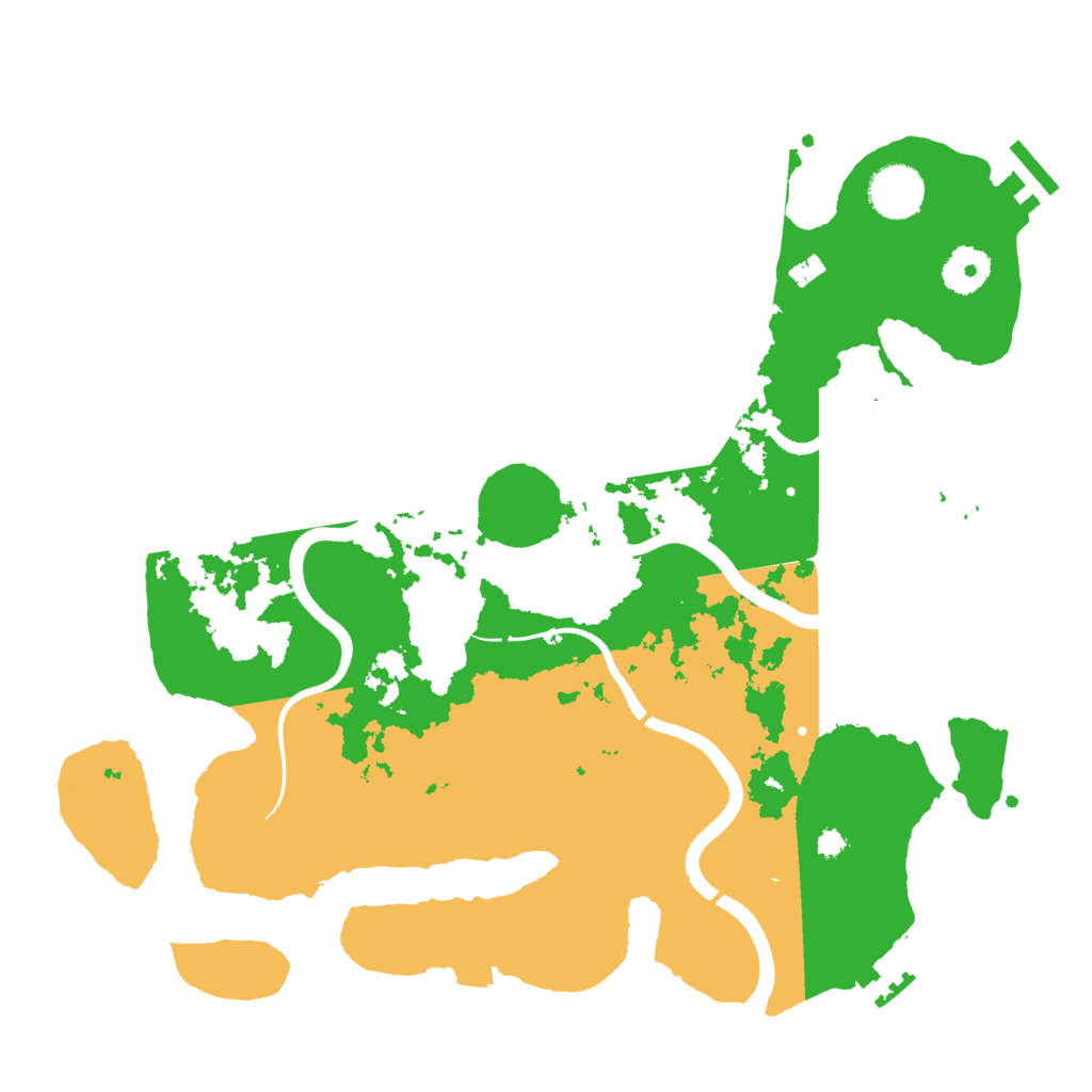 Biome Rust Map: Procedural Map, Size: 3500, Seed: 657084383