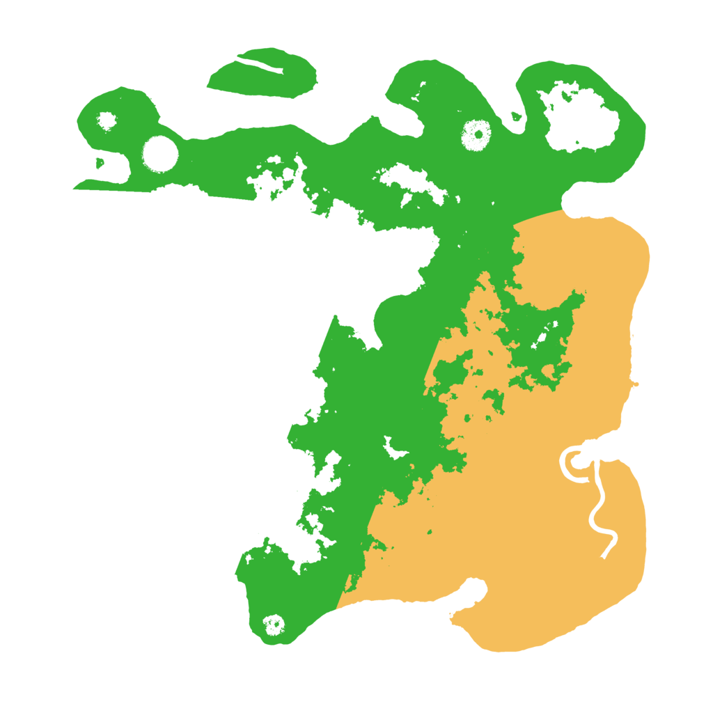 Biome Rust Map: Procedural Map, Size: 3500, Seed: 557584857