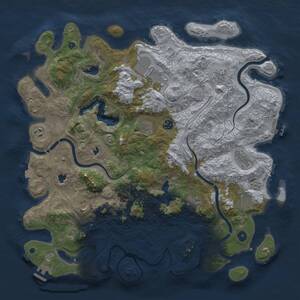 Thumbnail Rust Map: Procedural Map, Size: 4500, Seed: 89, 16 Monuments
