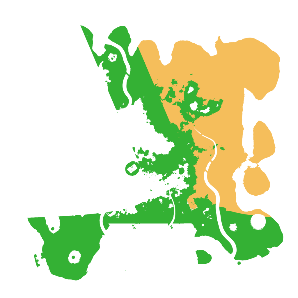 Biome Rust Map: Procedural Map, Size: 3500, Seed: 8371