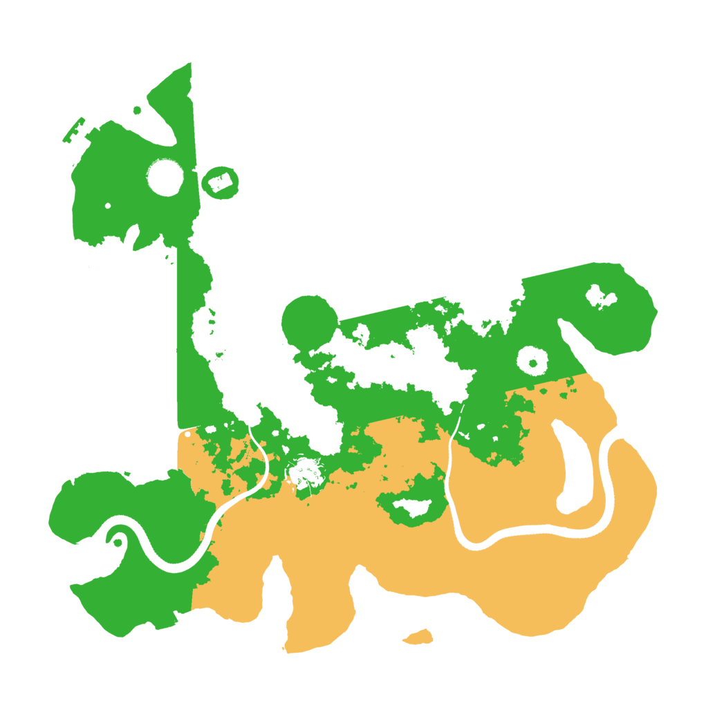 Biome Rust Map: Procedural Map, Size: 3500, Seed: 73511