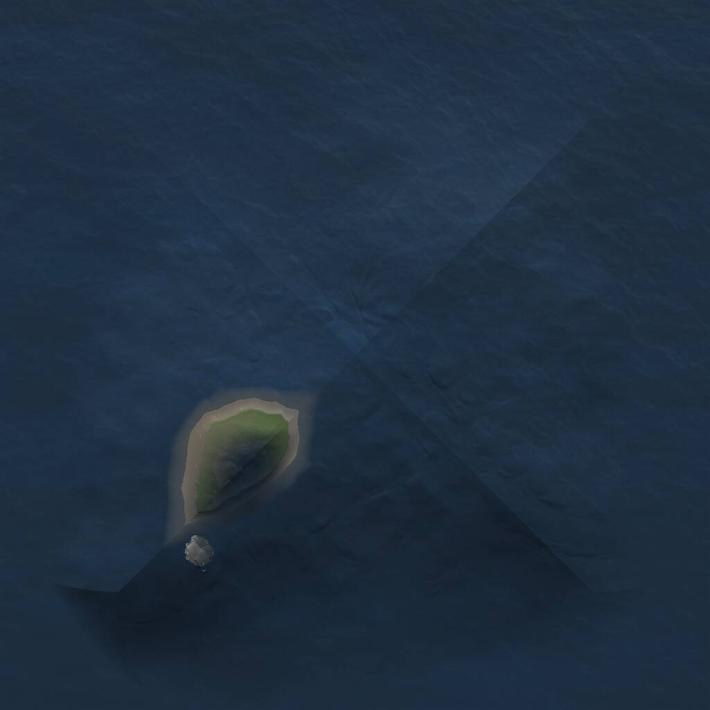 Rust Map: Procedural Map, Size: 1000, Seed: 1947097626, 1 Monuments