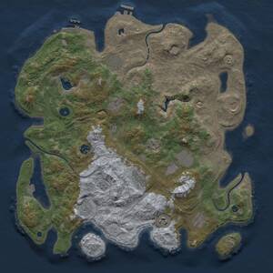 Thumbnail Rust Map: Procedural Map, Size: 4250, Seed: 1977042634, 16 Monuments