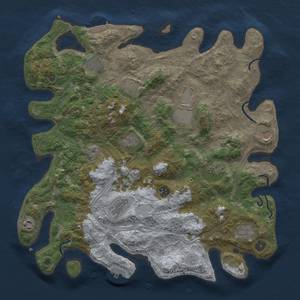 Thumbnail Rust Map: Procedural Map, Size: 4250, Seed: 606773435, 20 Monuments