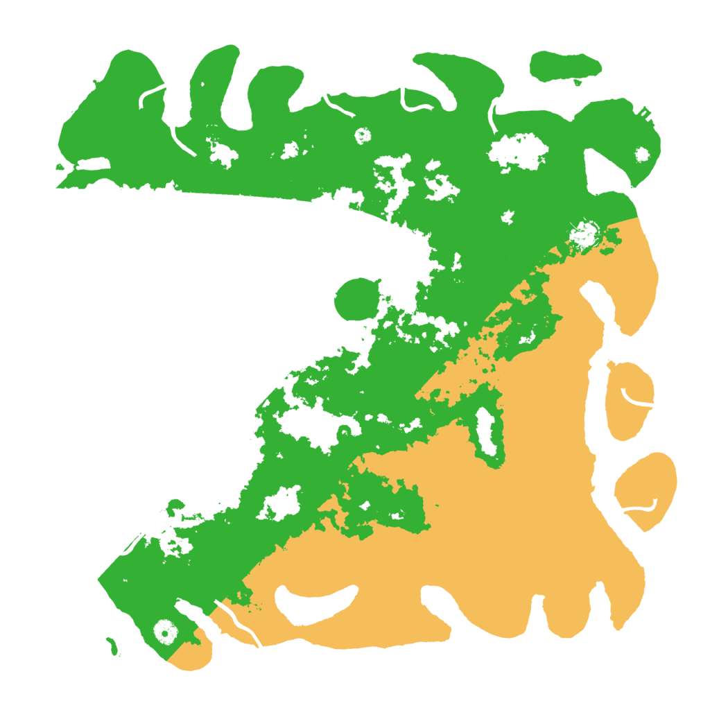 Biome Rust Map: Procedural Map, Size: 4500, Seed: 2025212380