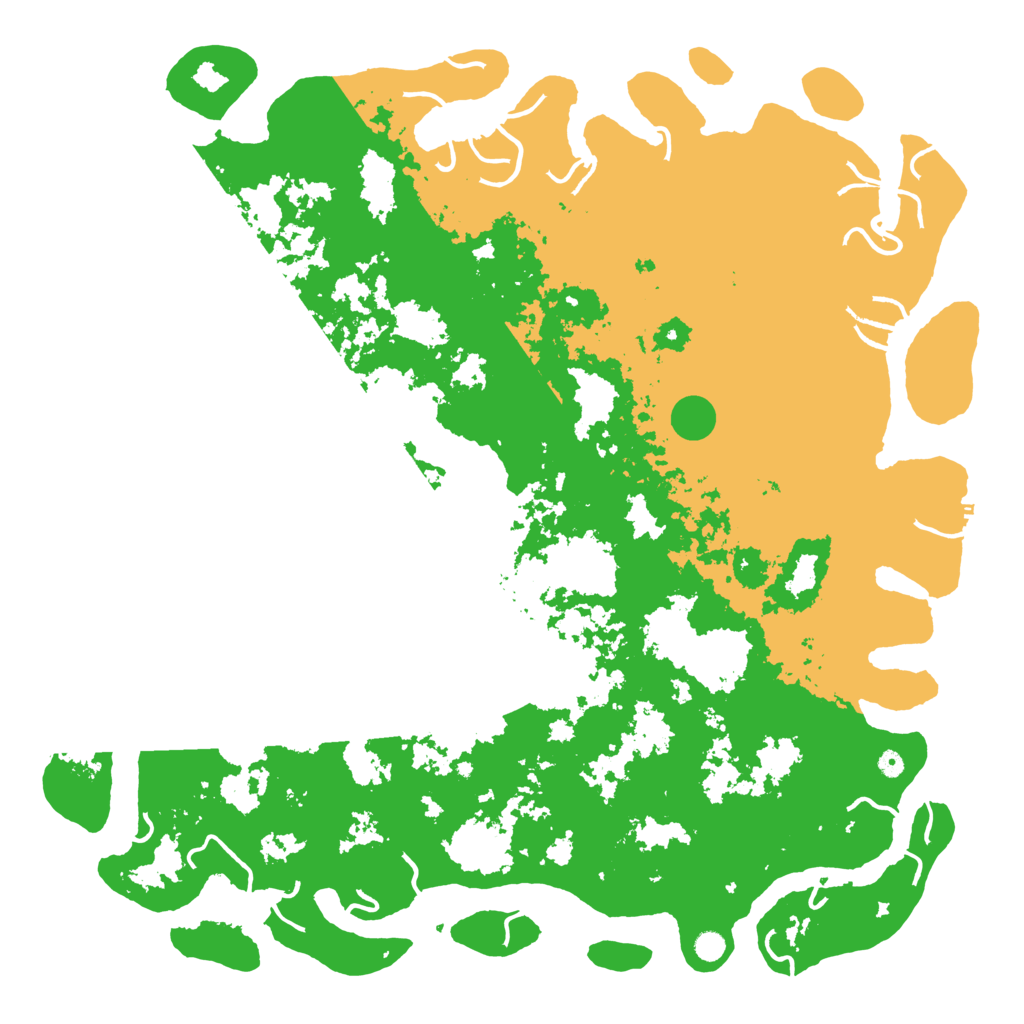 Biome Rust Map: Procedural Map, Size: 6000, Seed: 1390392188