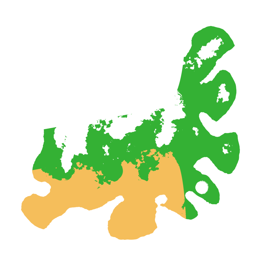 Biome Rust Map: Barren, Size: 3500, Seed: 1491605300