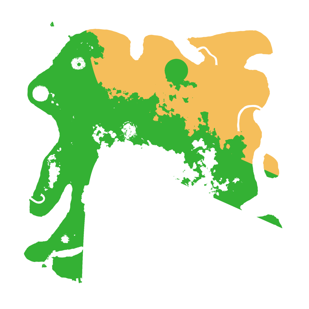 Biome Rust Map: Procedural Map, Size: 3500, Seed: 156194301