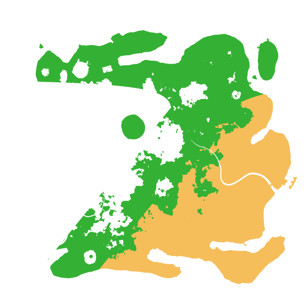 Biome Rust Map: Procedural Map, Size: 3500, Seed: 20221013
