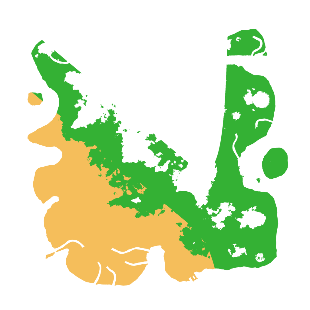 Biome Rust Map: Procedural Map, Size: 3500, Seed: 119307017