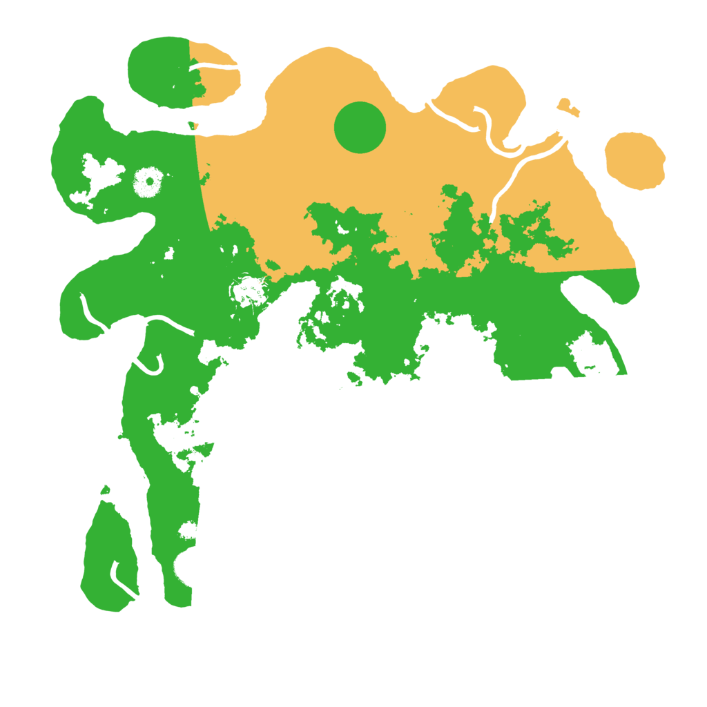 Biome Rust Map: Procedural Map, Size: 3600, Seed: 75425452