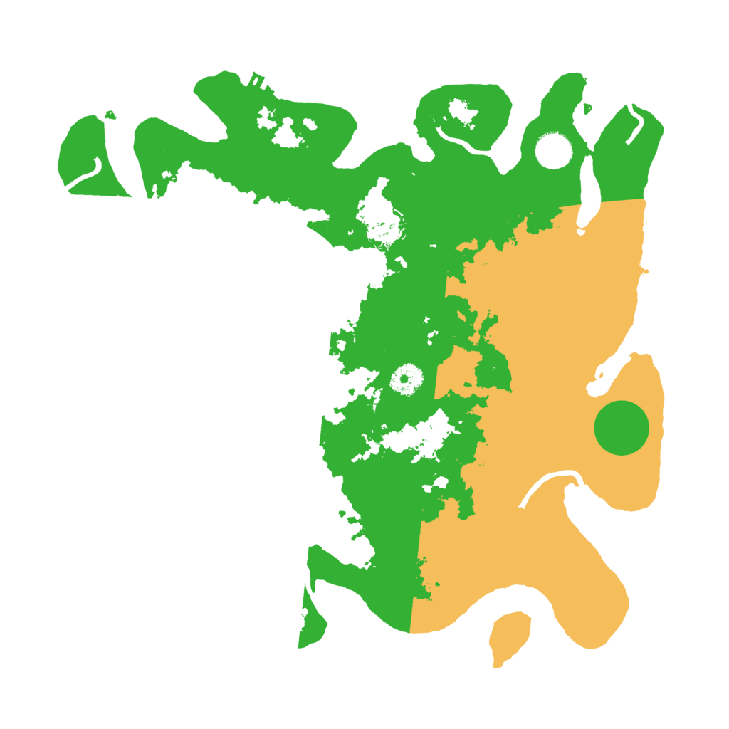 Biome Rust Map: Procedural Map, Size: 3500, Seed: 120155