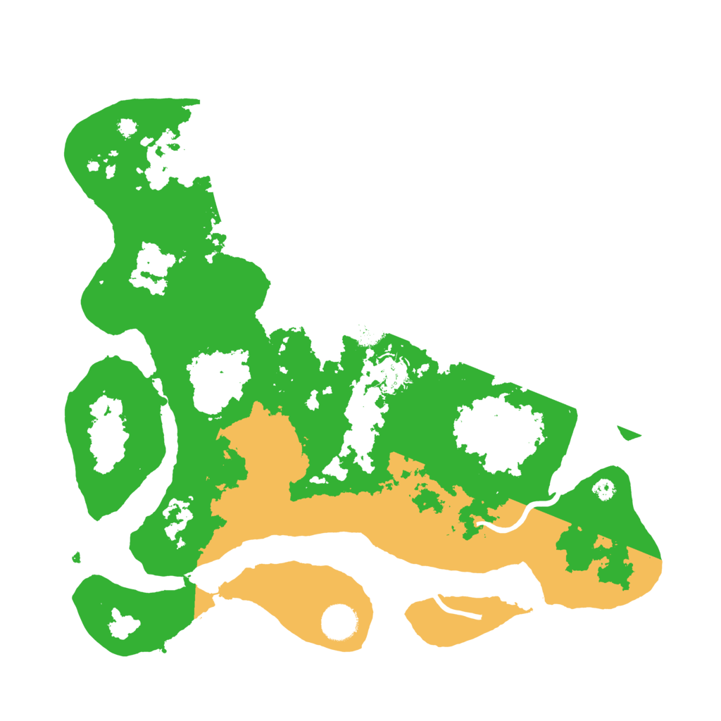 Biome Rust Map: Procedural Map, Size: 3500, Seed: 101596