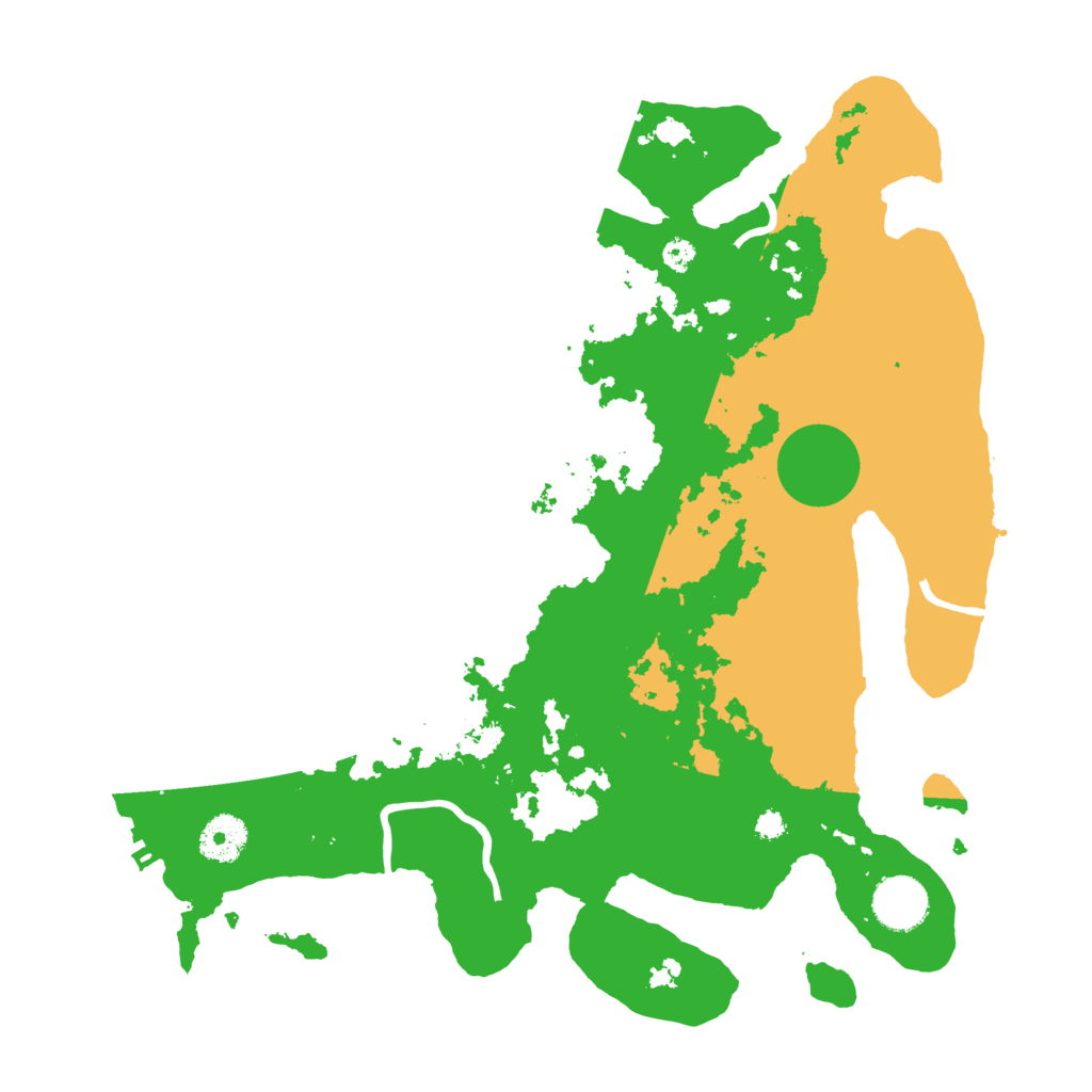 Biome Rust Map: Procedural Map, Size: 3500, Seed: 113237