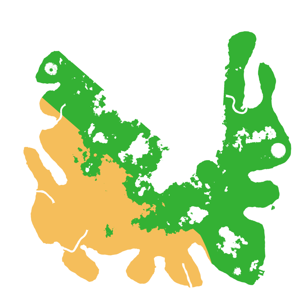Biome Rust Map: Procedural Map, Size: 3700, Seed: 1234374534