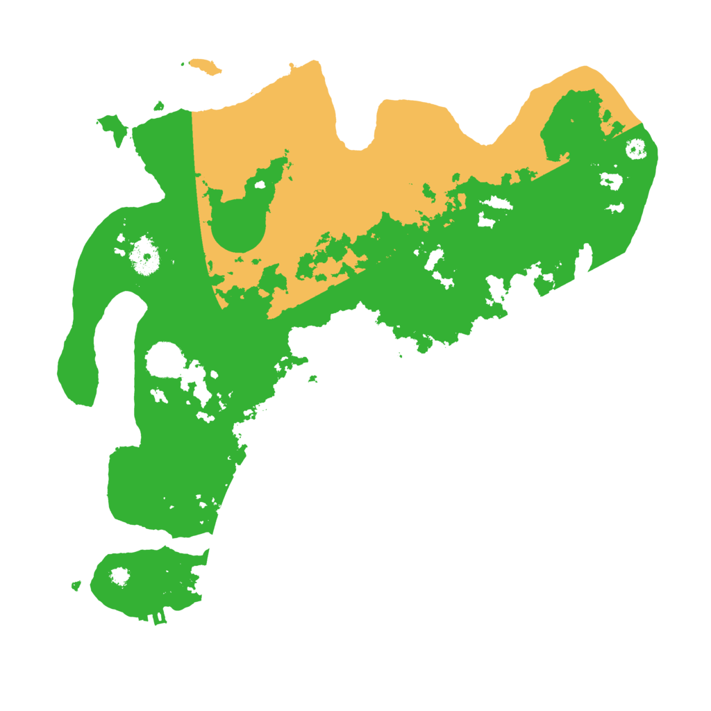 Biome Rust Map: Procedural Map, Size: 3500, Seed: 110123