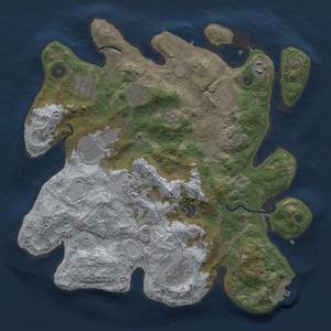 Thumbnail Rust Map: Procedural Map, Size: 3500, Seed: 1454656024, 18 Monuments