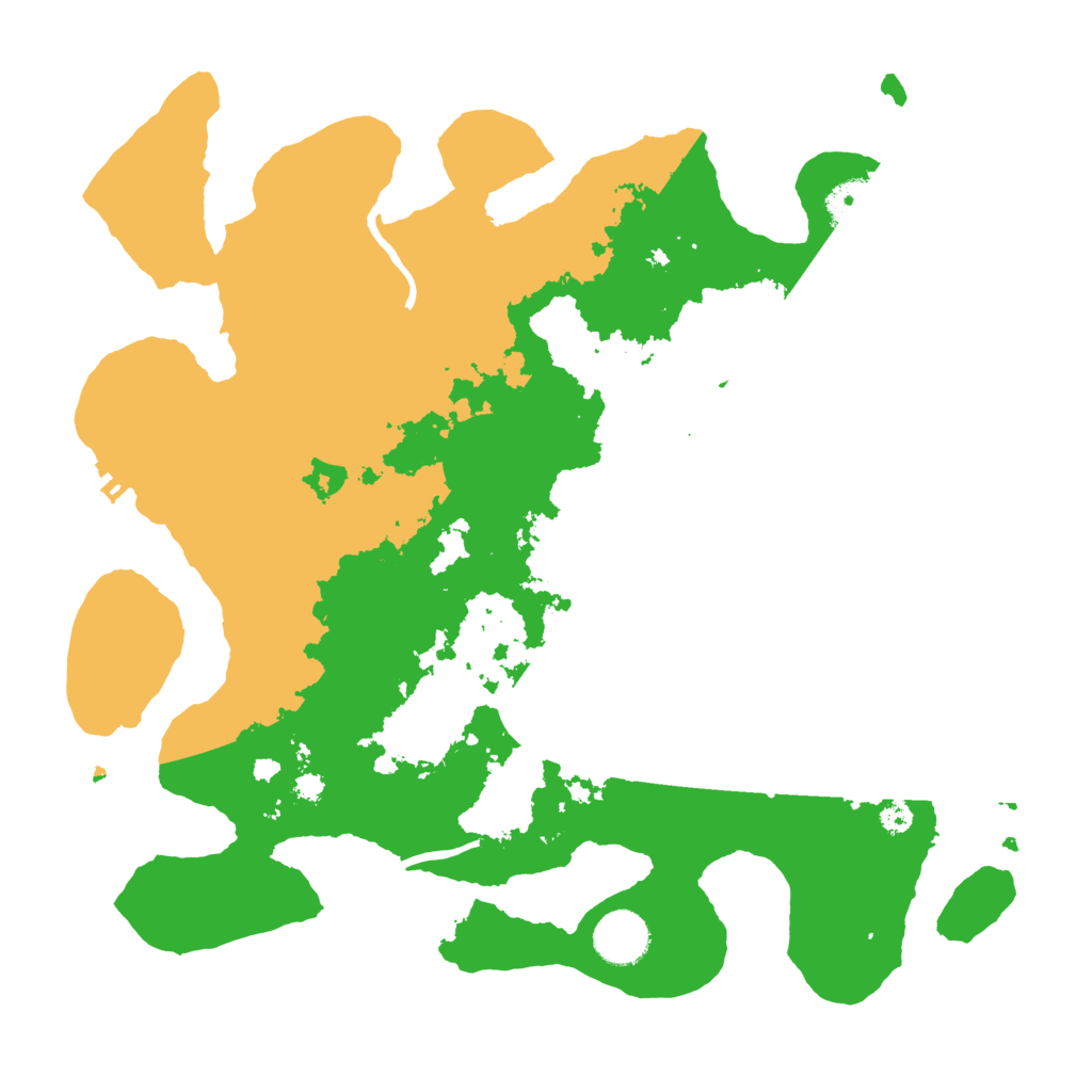 Biome Rust Map: Procedural Map, Size: 3500, Seed: 123123444