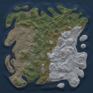 Thumbnail Rust Map: Procedural Map, Size: 4500, Seed: 267748202, 19 Monuments