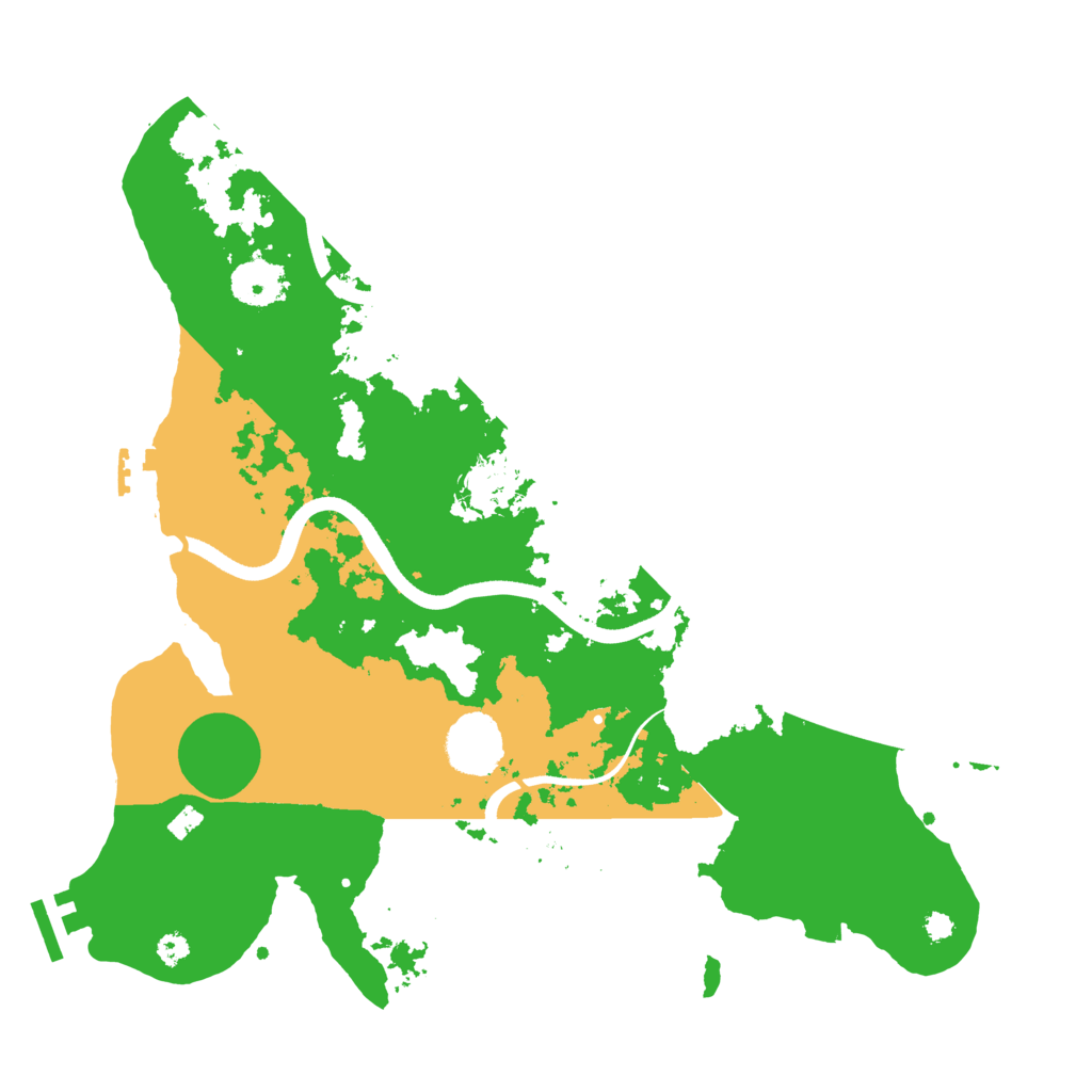 Biome Rust Map: Procedural Map, Size: 3500, Seed: 949075554