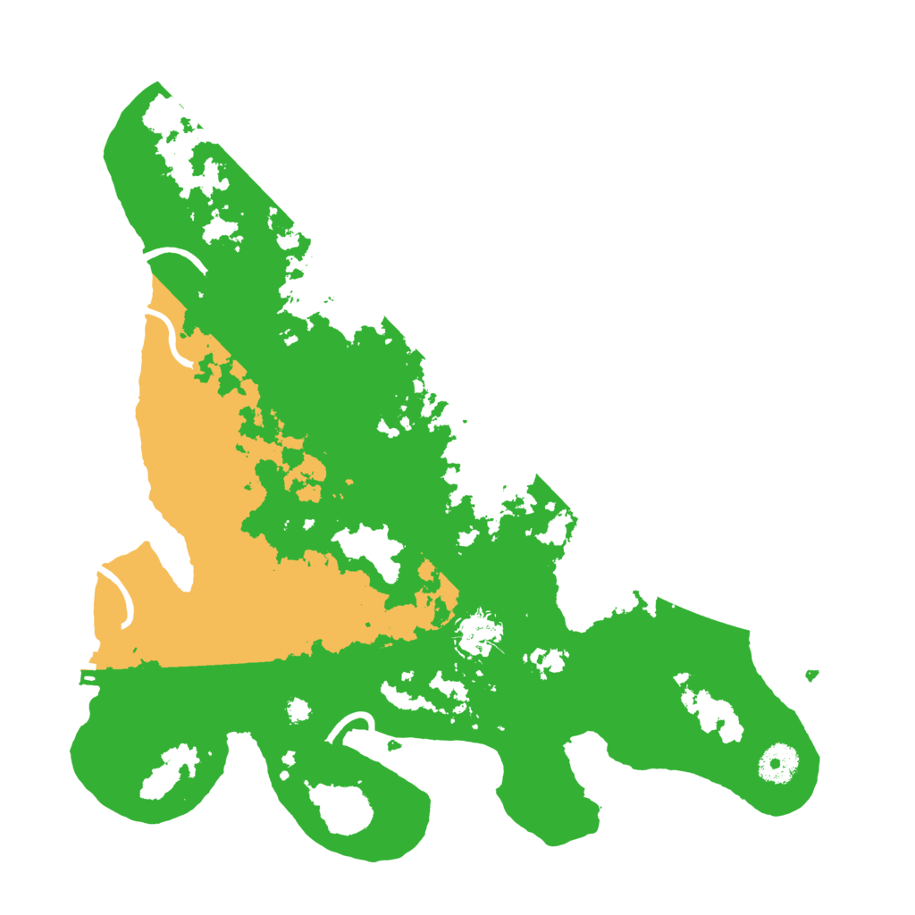 Biome Rust Map: Procedural Map, Size: 3500, Seed: 949075554