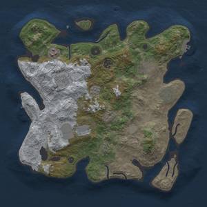 Thumbnail Rust Map: Procedural Map, Size: 3500, Seed: 359932057, 17 Monuments