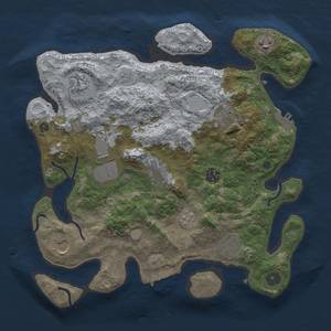 Thumbnail Rust Map: Procedural Map, Size: 3500, Seed: 1960569875, 18 Monuments