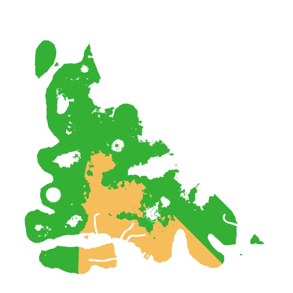Biome Rust Map: Procedural Map, Size: 3500, Seed: 1681357070