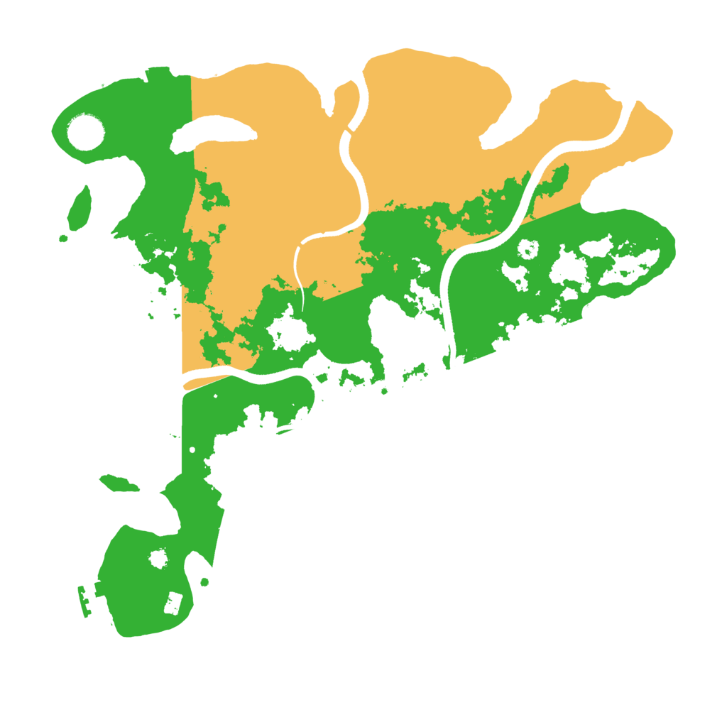 Biome Rust Map: Procedural Map, Size: 3500, Seed: 1759847506
