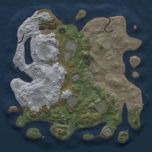 Thumbnail Rust Map: Procedural Map, Size: 3750, Seed: 7291090, 19 Monuments