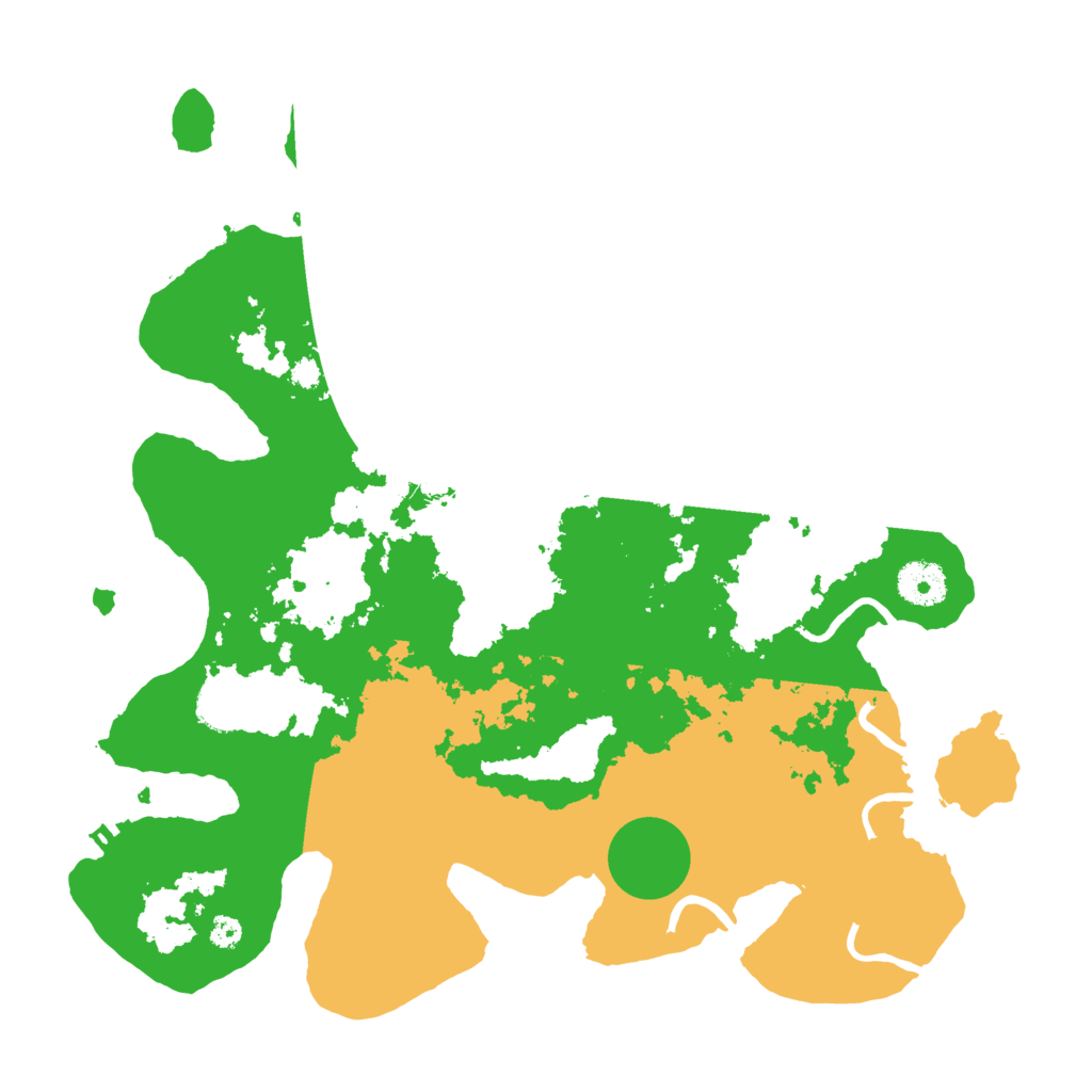 Biome Rust Map: Procedural Map, Size: 3500, Seed: 14492476