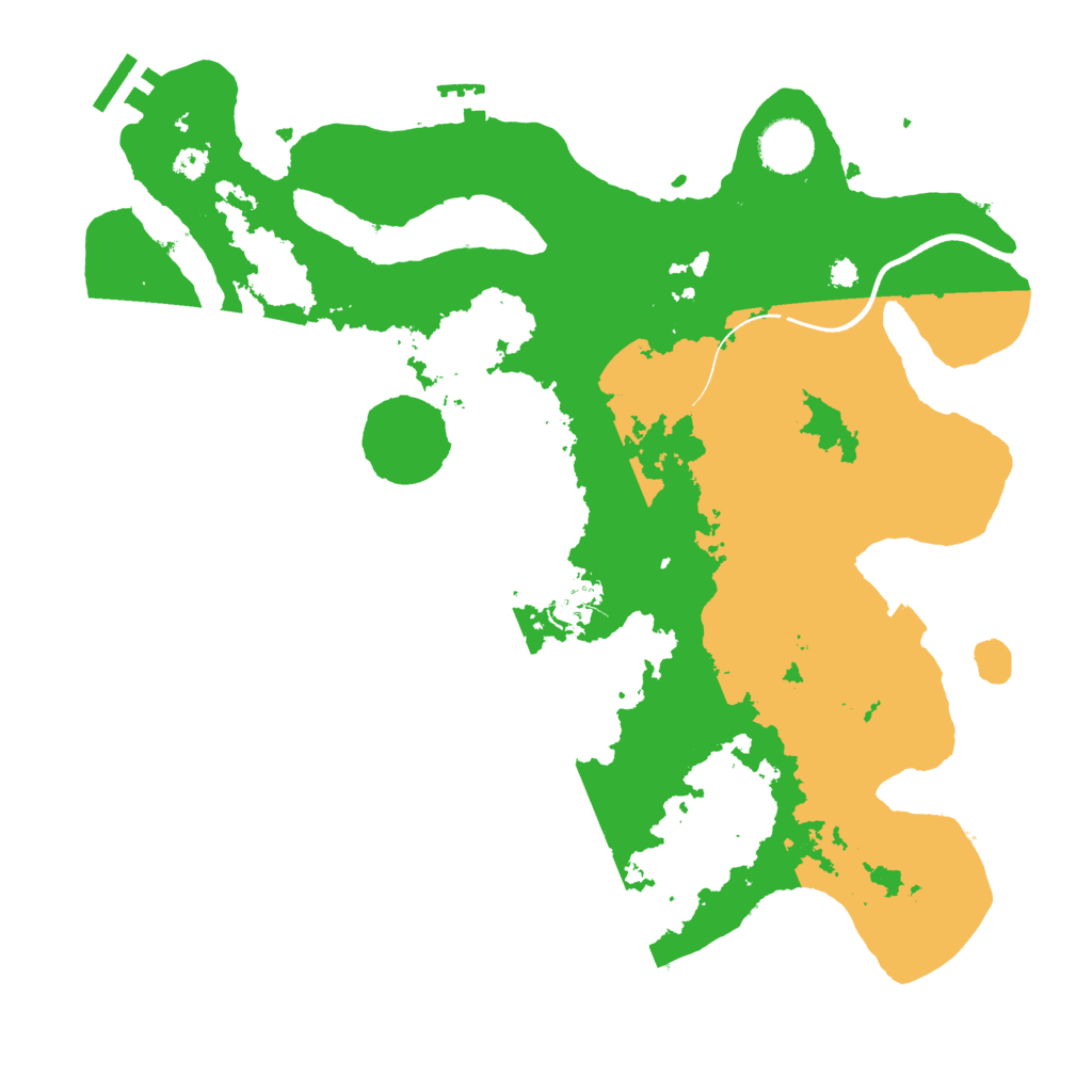 Biome Rust Map: Procedural Map, Size: 3500, Seed: 910750107