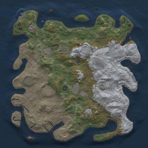 Thumbnail Rust Map: Procedural Map, Size: 4250, Seed: 617266763, 20 Monuments