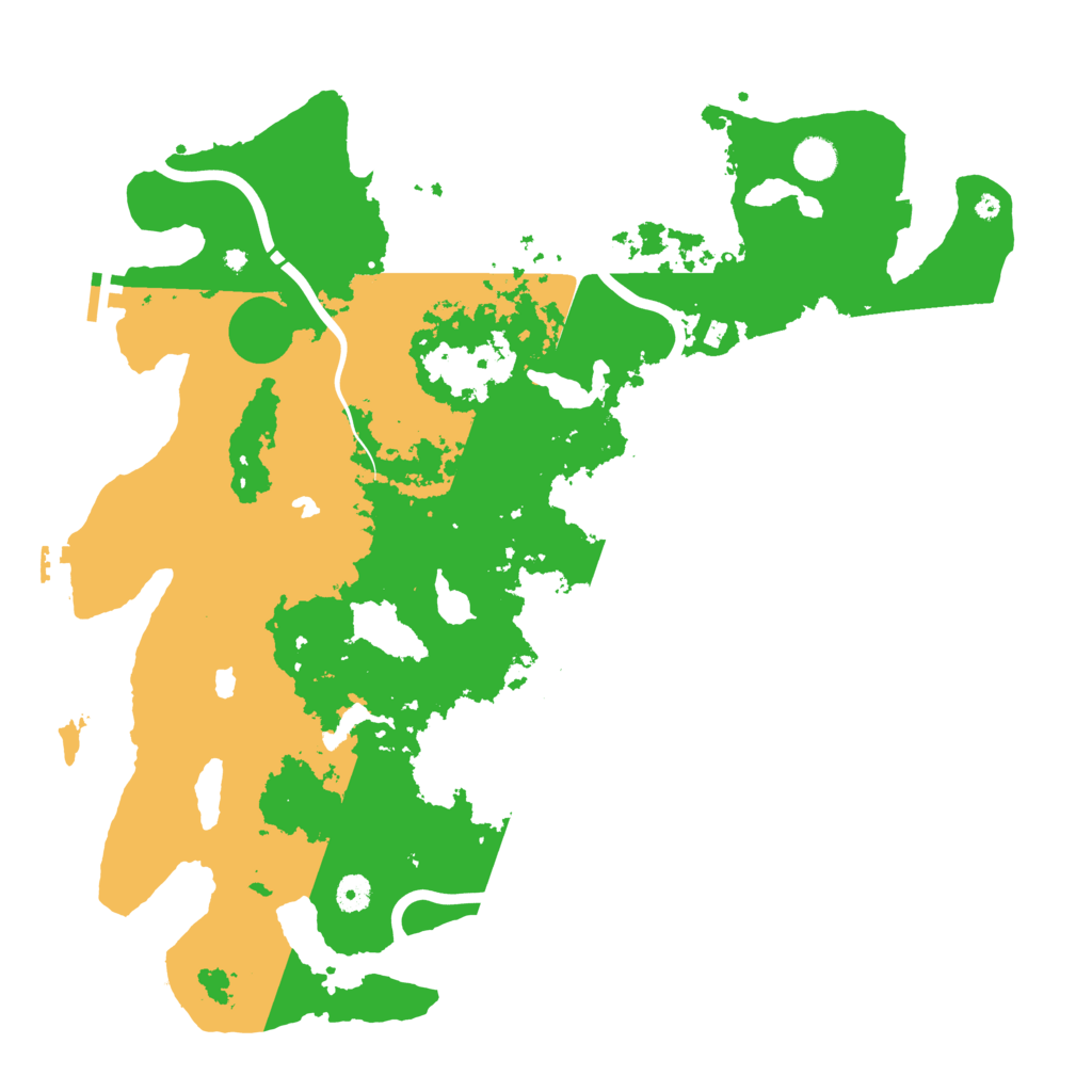 Biome Rust Map: Procedural Map, Size: 4500, Seed: 141247969