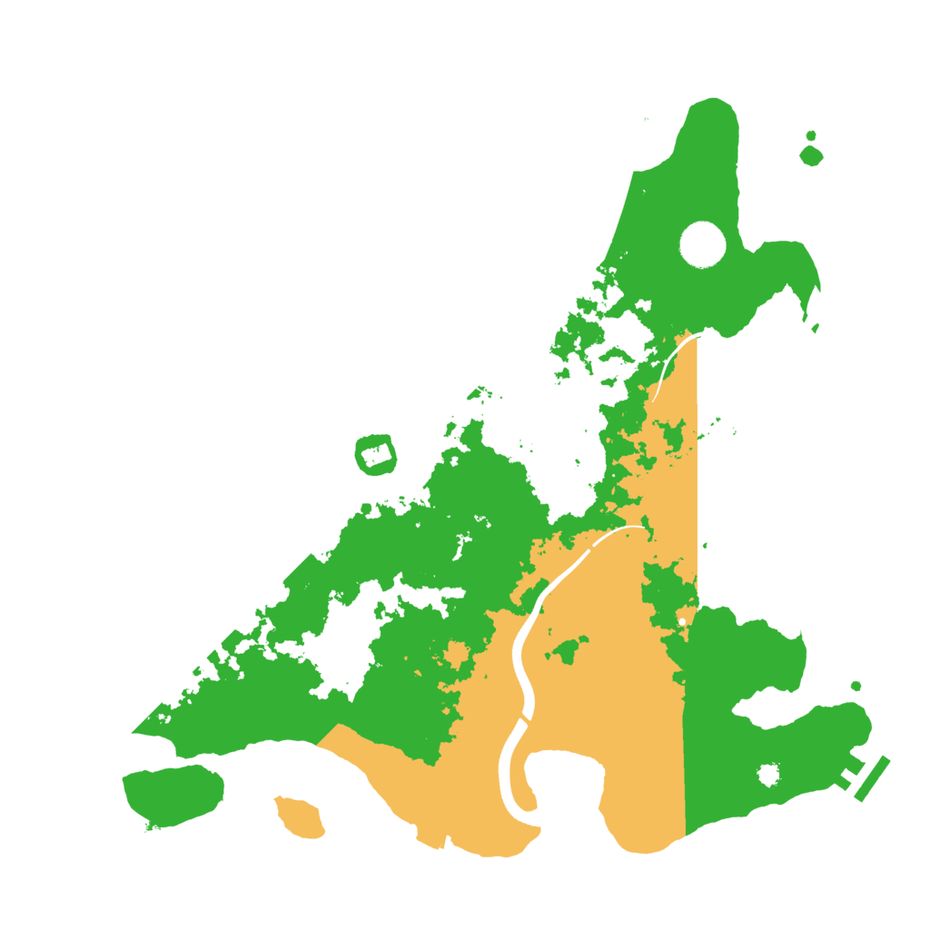 Biome Rust Map: Procedural Map, Size: 3700, Seed: 192086436