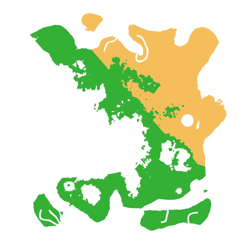 Biome Rust Map: Procedural Map, Size: 3500, Seed: 26457168
