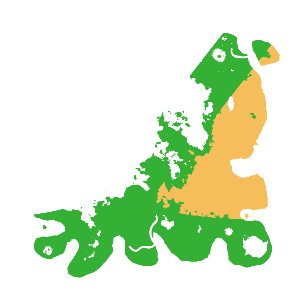 Biome Rust Map: Procedural Map, Size: 3500, Seed: 888039868