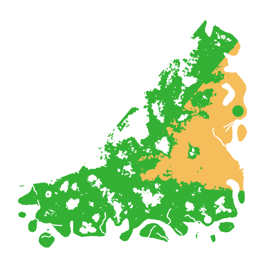 Biome Rust Map: Procedural Map, Size: 6000, Seed: 107808625