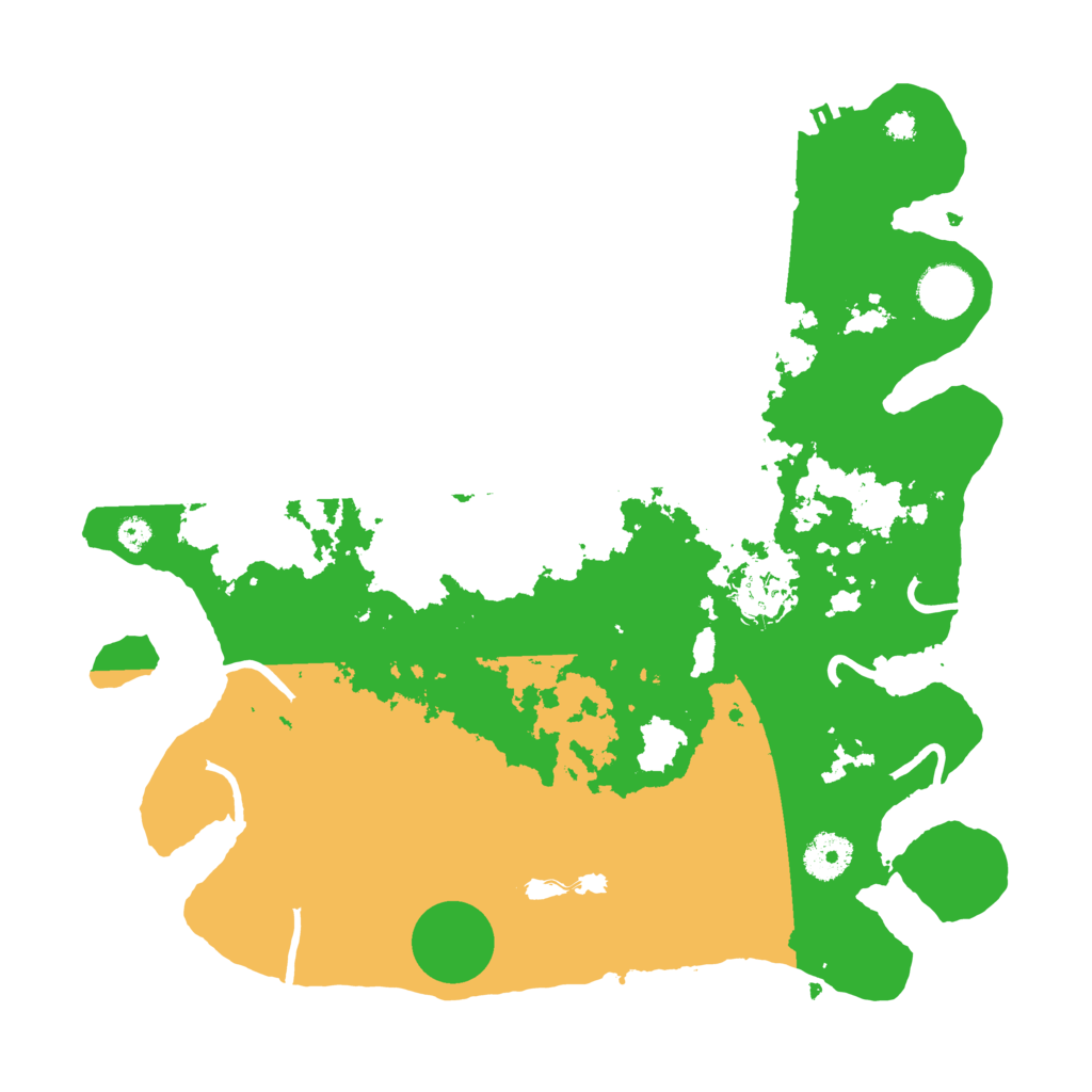 Biome Rust Map: Procedural Map, Size: 3500, Seed: 304299773