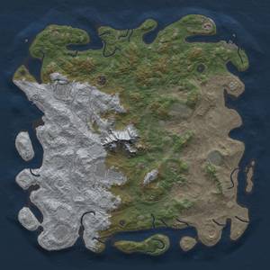 Thumbnail Rust Map: Procedural Map, Size: 5000, Seed: 779446805, 20 Monuments