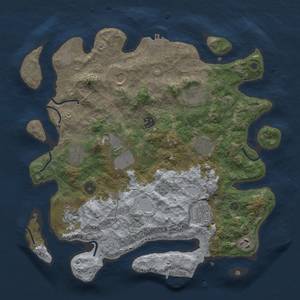 Thumbnail Rust Map: Procedural Map, Size: 3850, Seed: 3664942, 19 Monuments