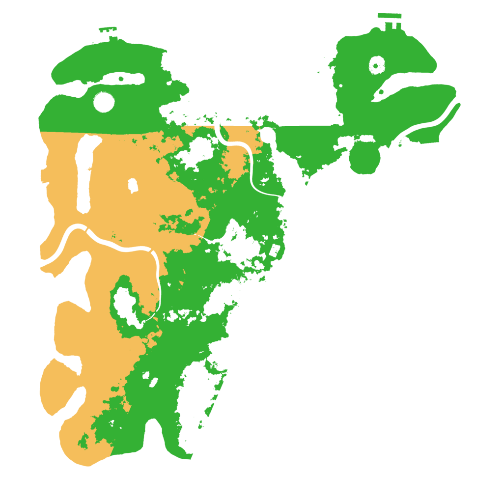 Biome Rust Map: Procedural Map, Size: 4300, Seed: 1332386160