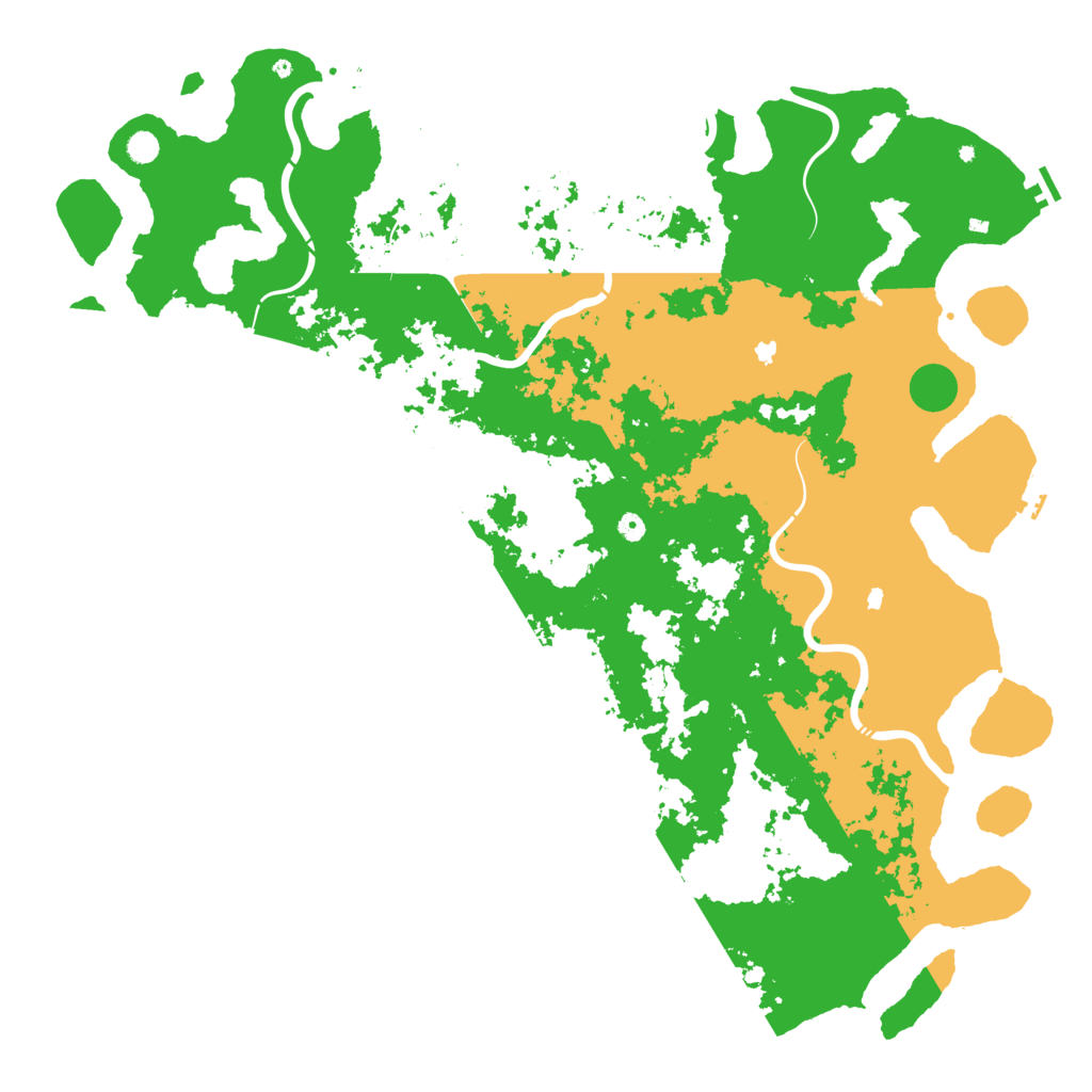 Biome Rust Map: Procedural Map, Size: 6000, Seed: 42748612
