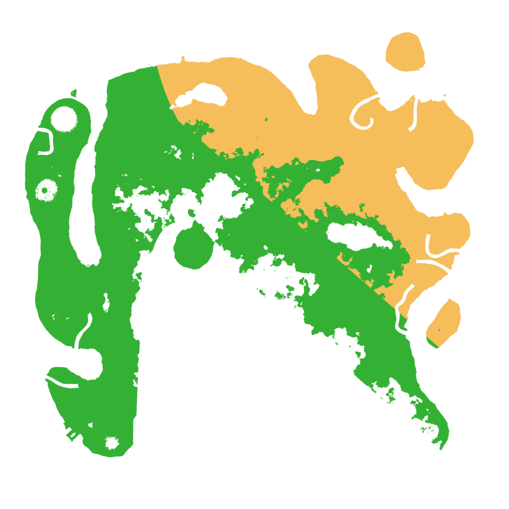 Biome Rust Map: Procedural Map, Size: 3500, Seed: 1160224095