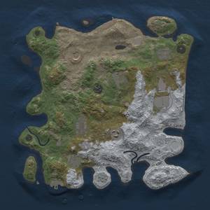 Thumbnail Rust Map: Procedural Map, Size: 3500, Seed: 42256, 18 Monuments