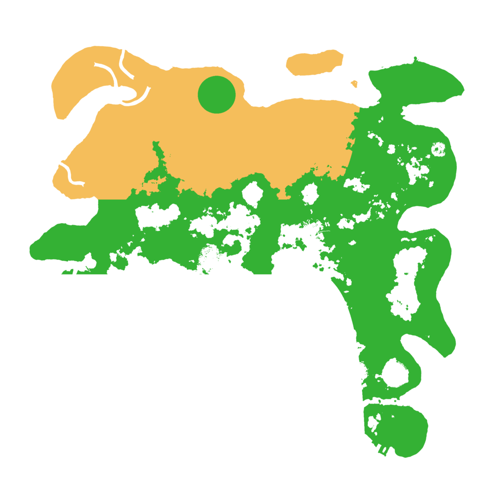 Biome Rust Map: Procedural Map, Size: 3500, Seed: 115617