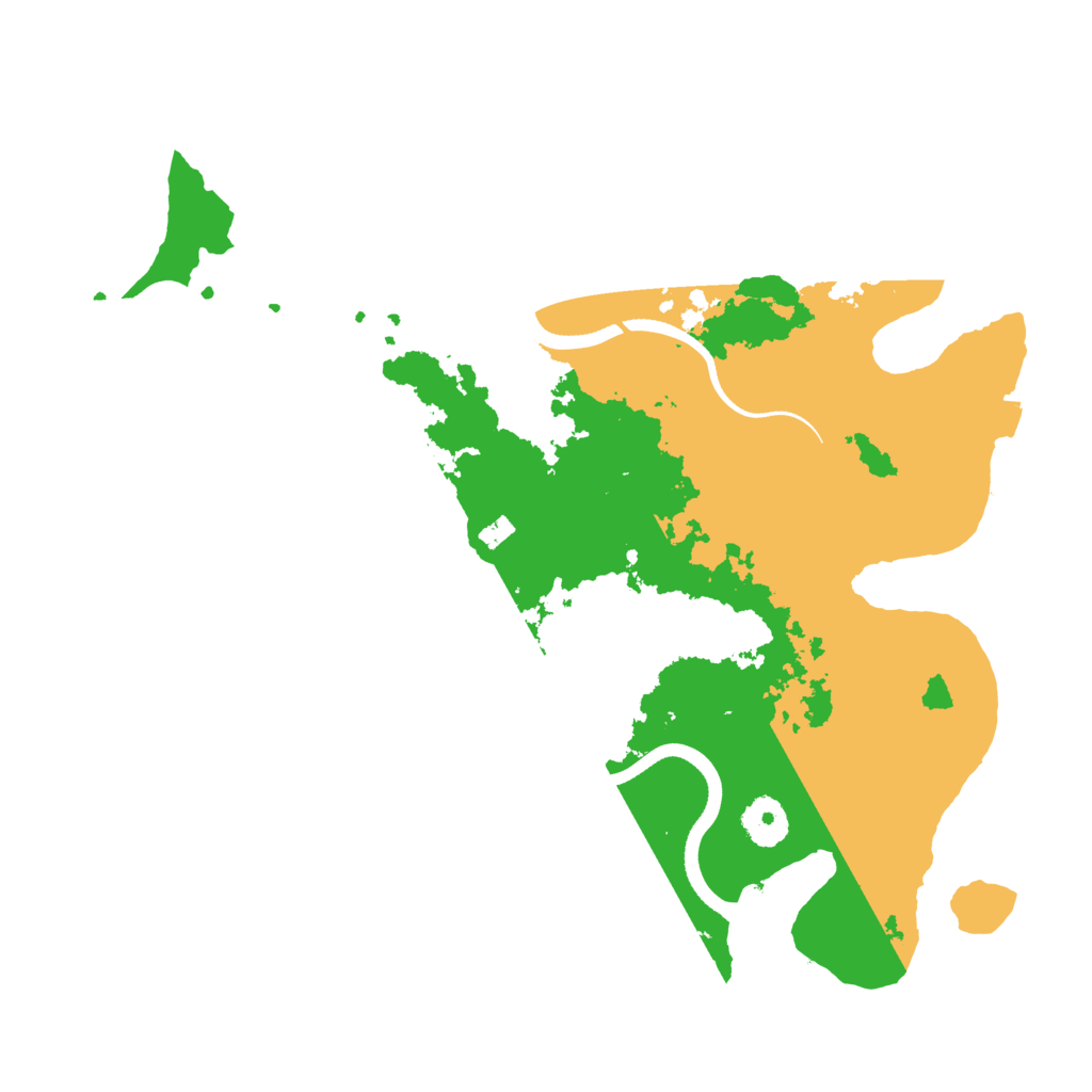 Biome Rust Map: Procedural Map, Size: 3500, Seed: 76608066