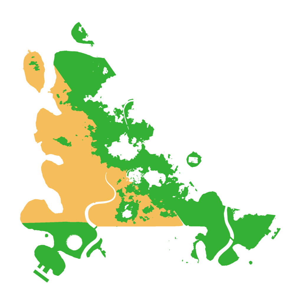Biome Rust Map: Procedural Map, Size: 3500, Seed: 32767
